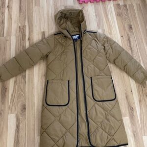 Lands' End Tan Quilted Jacket